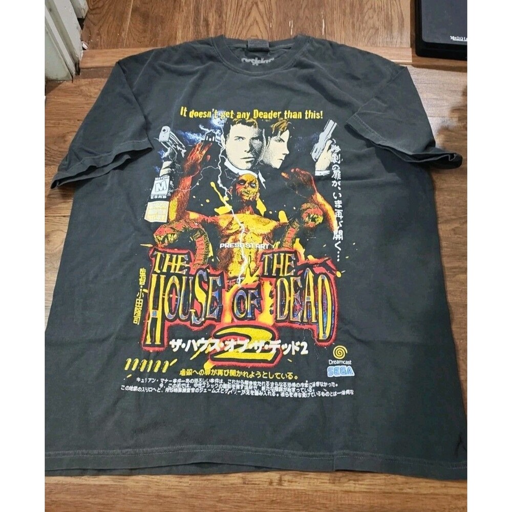 Rucking Fotten The House Of The Dead 2 Sega Dreamcast TShirt Men's XL Retro